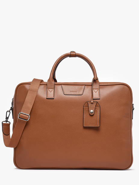 Leather Flandres Briefcase With 17